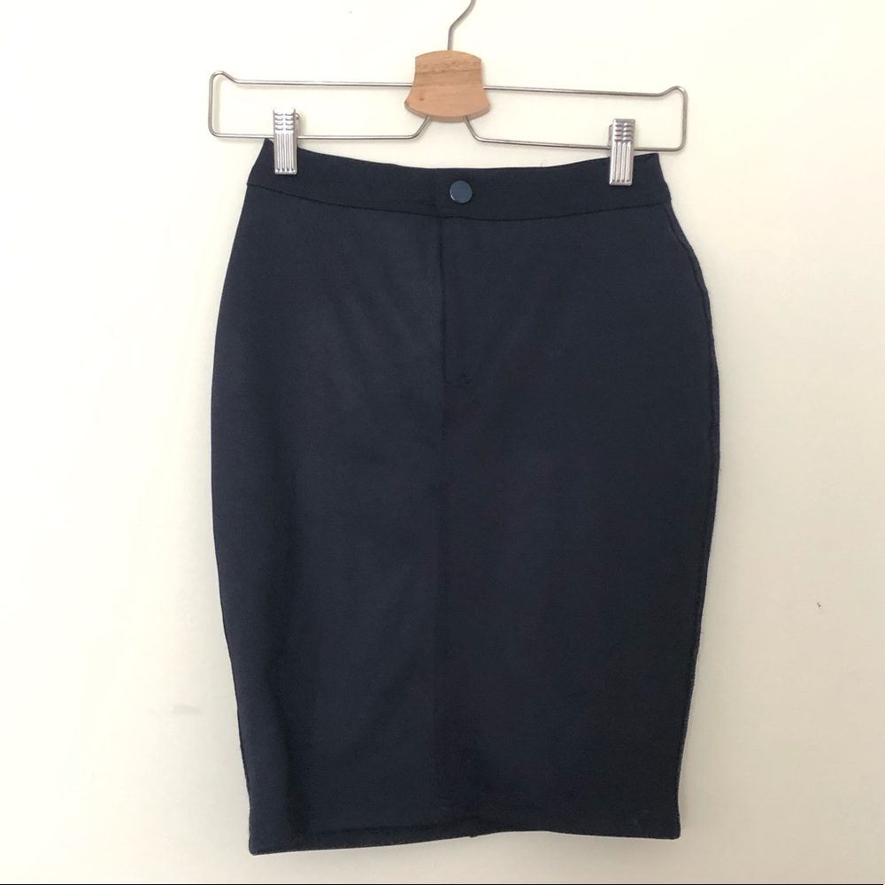 ASOS Navy Blue Pencil Skirt
